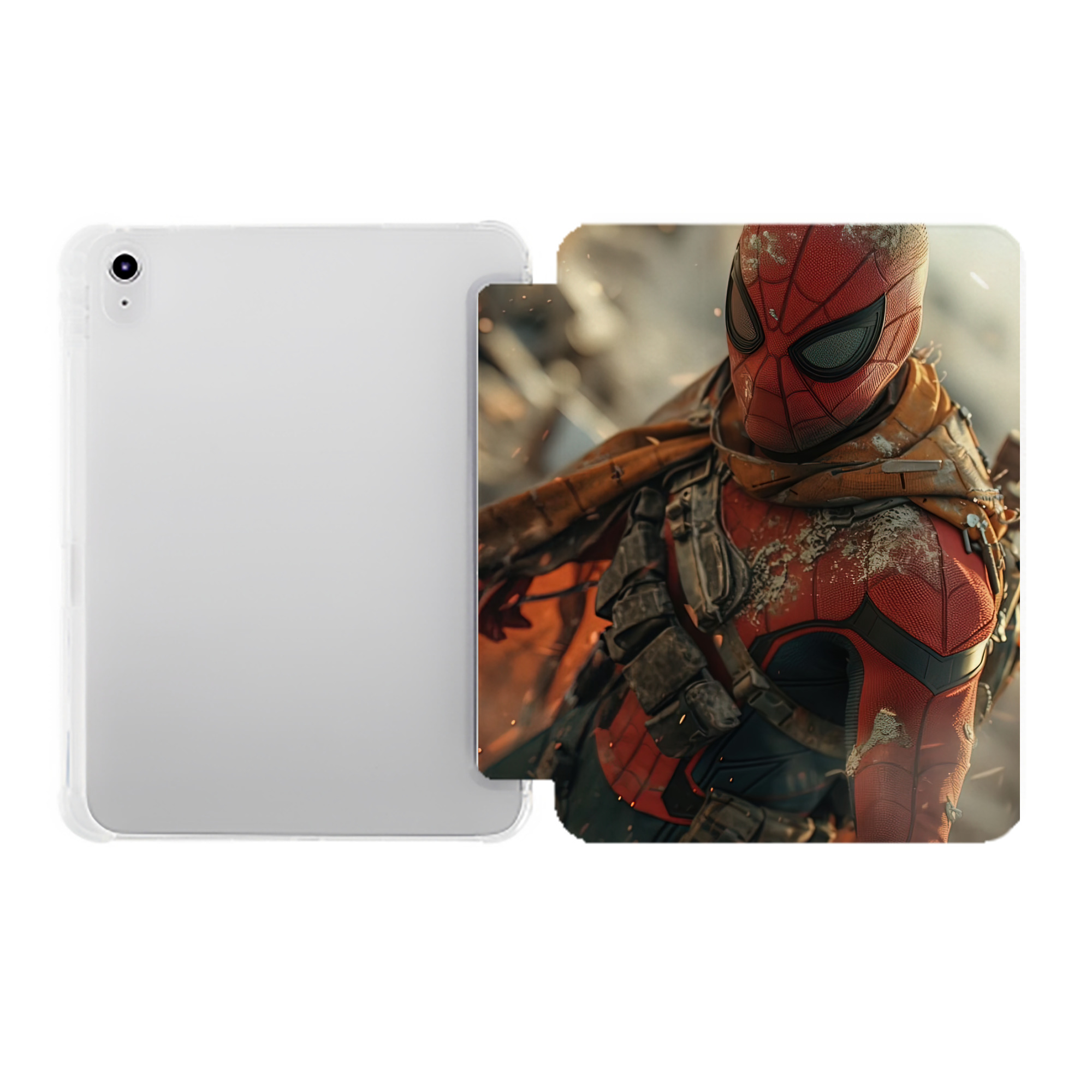 （画像用） Deadpool デッドプール IPad ケース ペン収納付き 三つ折りスタンド PUレザー×シリコン 対応機種9.5/10.5/10.9インチ